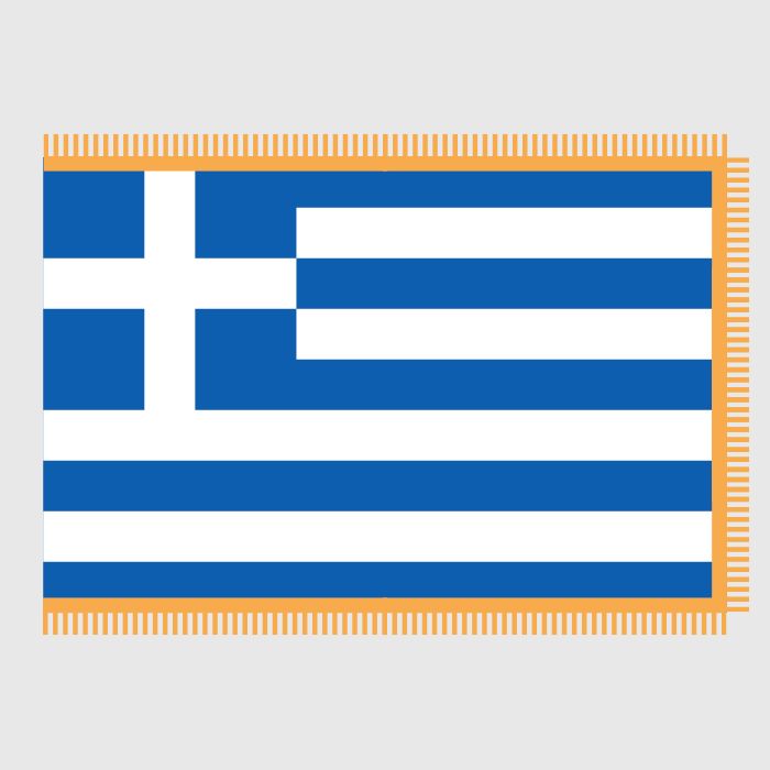 Ελληνική Σημαία 135x90εκ Διπλής Όψης με Κρόσια (FLAG009)