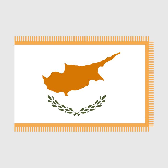 Σημαία Κύπρου 135x90εκ Μονής 'Οψης με Κρόσια (FLAG012)